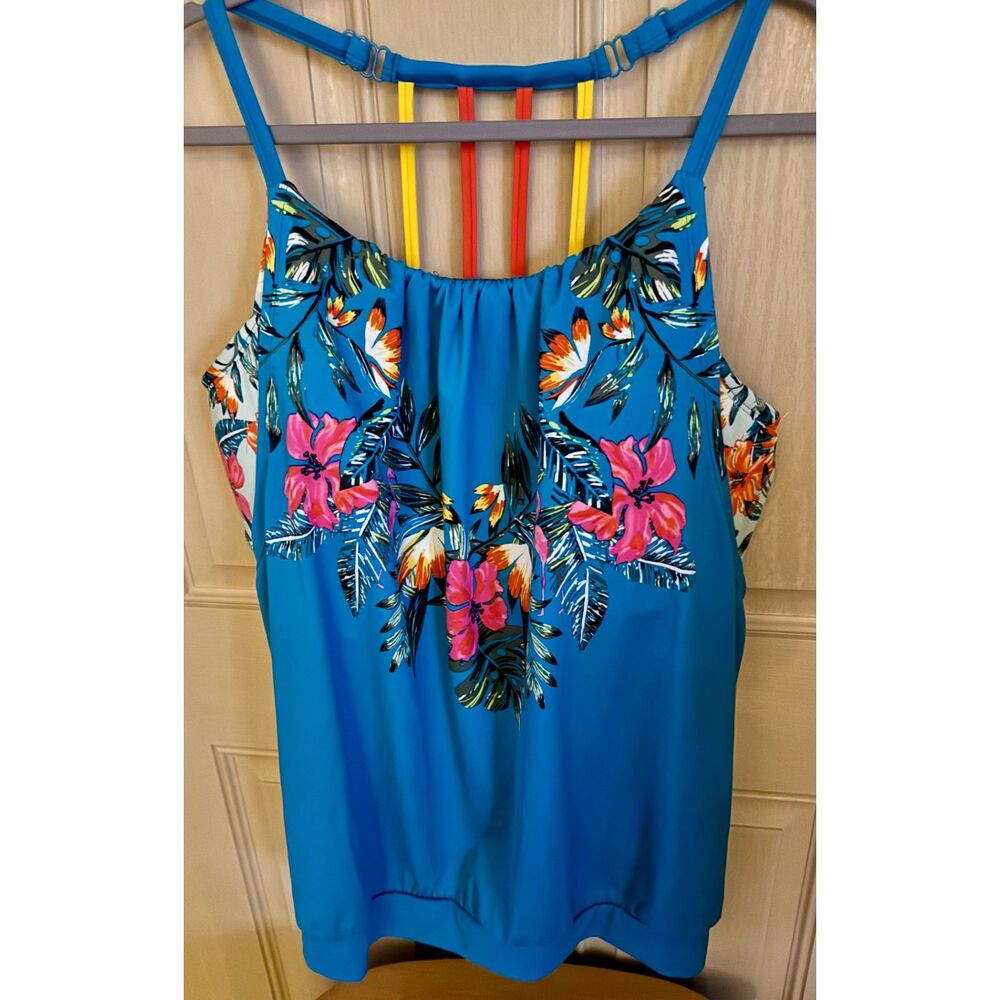Gorgeous Turquoise Tankini Swim by Cacique Size 20